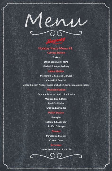 Special Menus and Events .